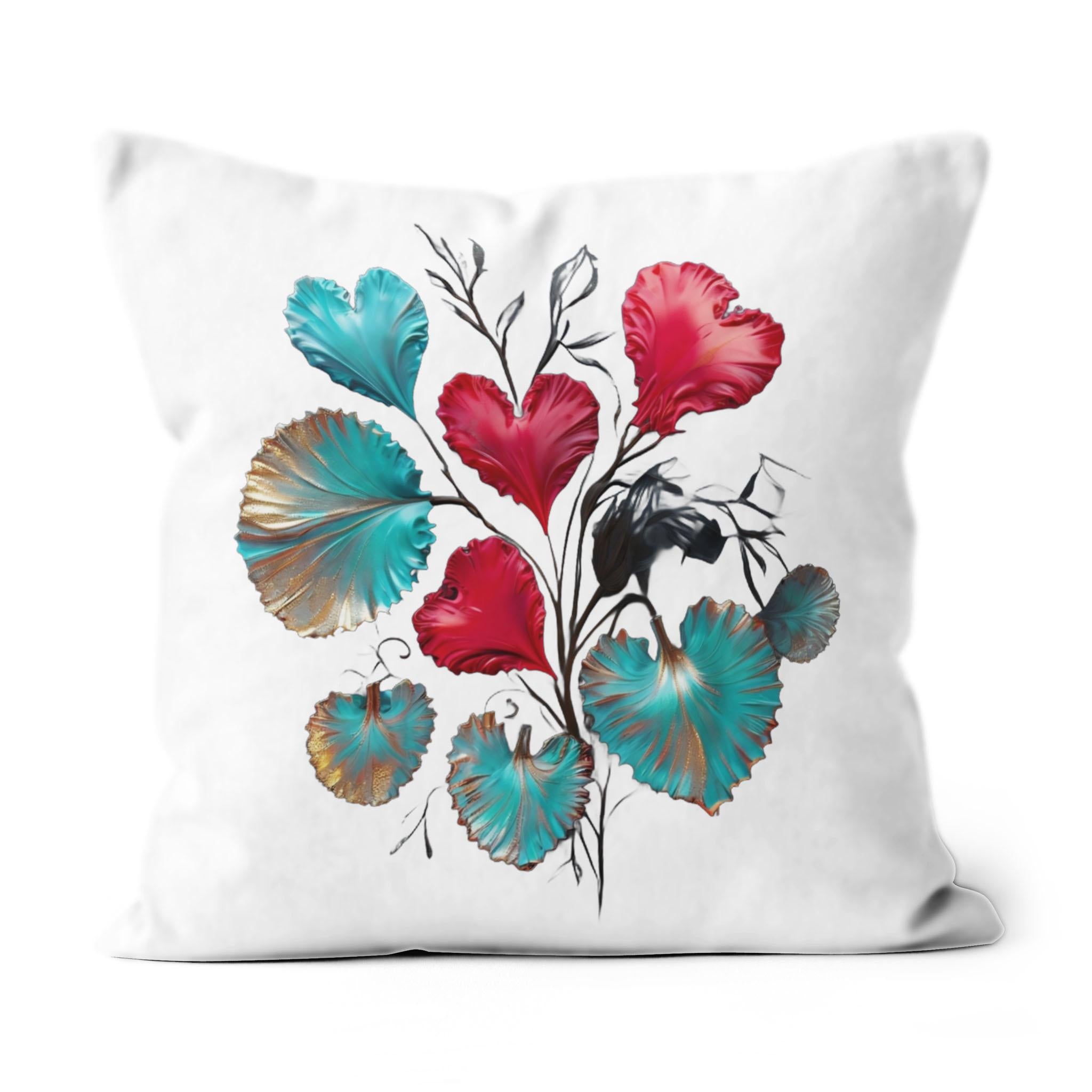 Hearts Grow Fonder - All-over Print Suede Throw Pillow