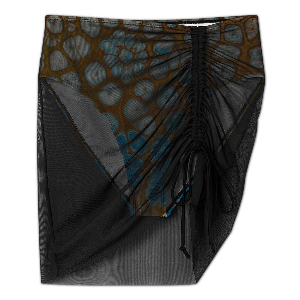 Maui Vibes - Design Women's Mesh Drawstring Skirt and Swimsuit Set