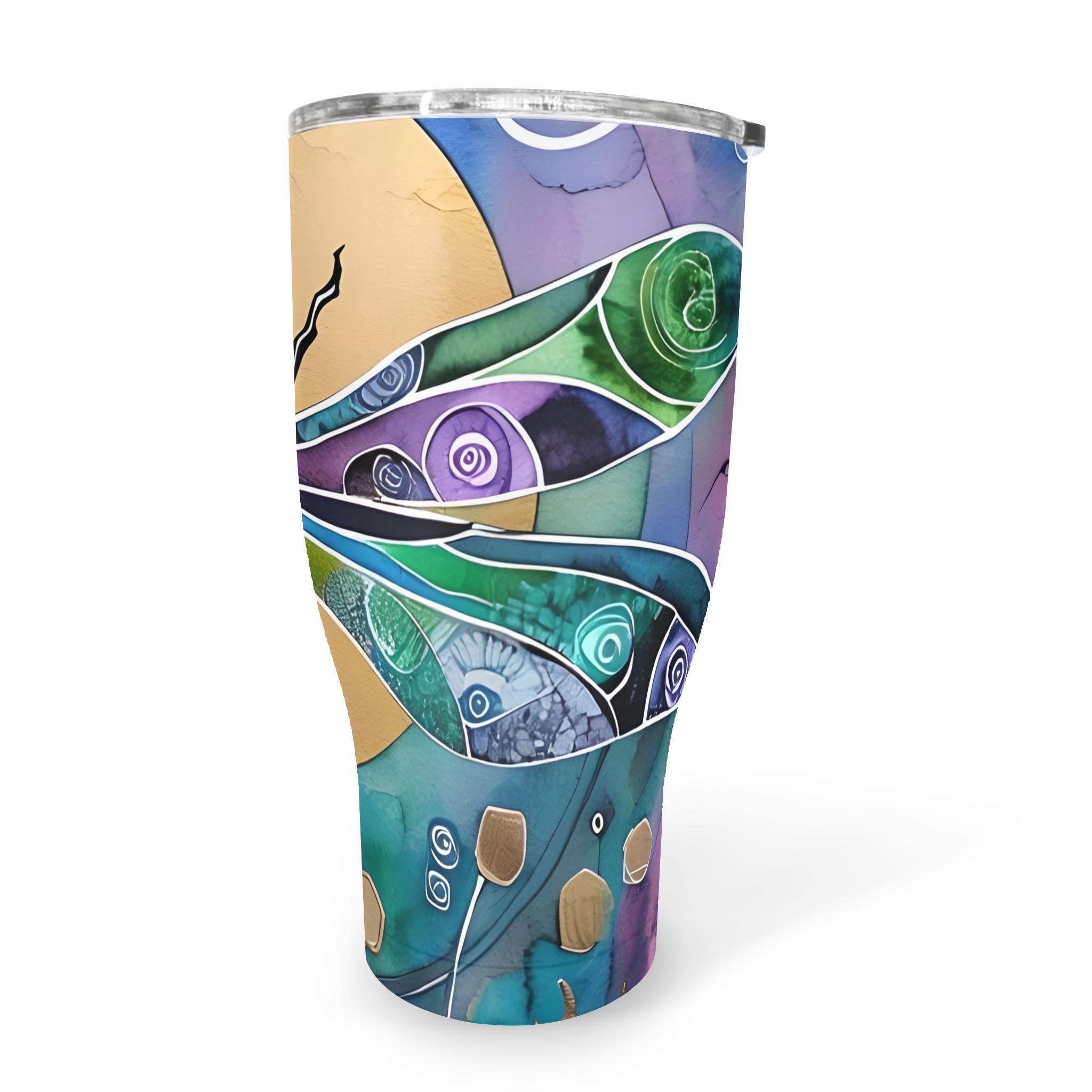 Dragonfly Sun - 30oz Fat Tumbler
