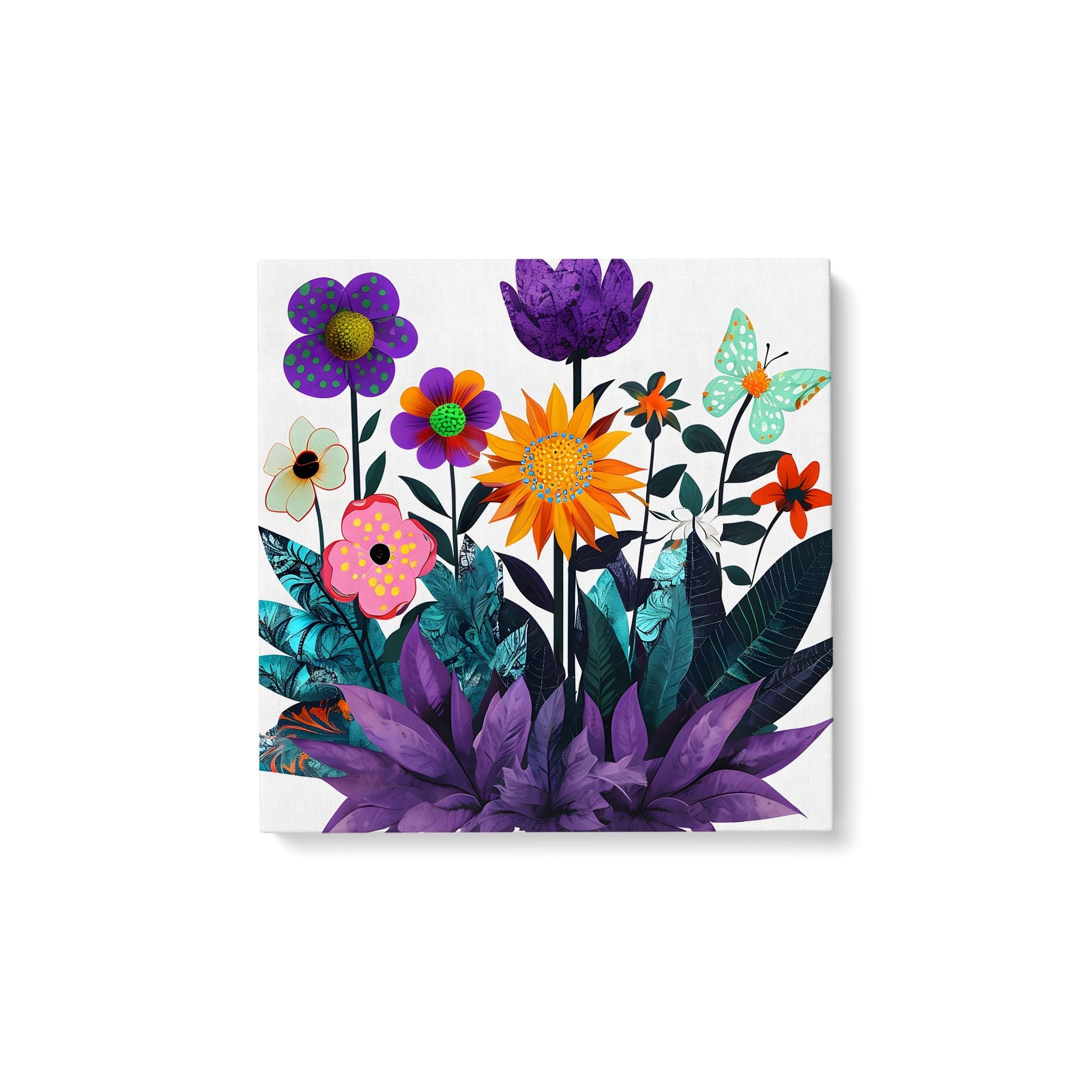 Abstract Purple Garden - Standard Matte Canvas (1.25")