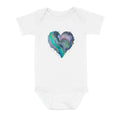 Fluid Art Heart (1) - Baby Onesie