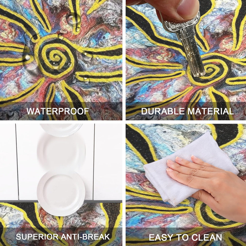 Pieces of Me PVC Anti-Fatigue Kitchen Mat 48x24inch