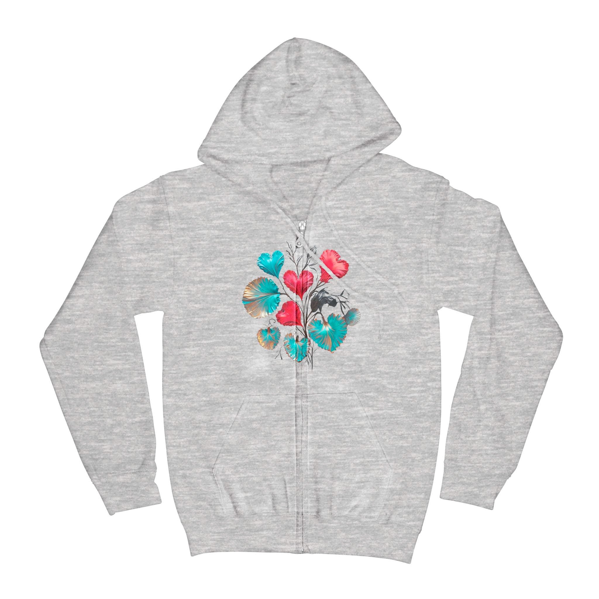 Hearts Grow Fonder - Unisex Standard Zip Hoodie (Dtfx)
