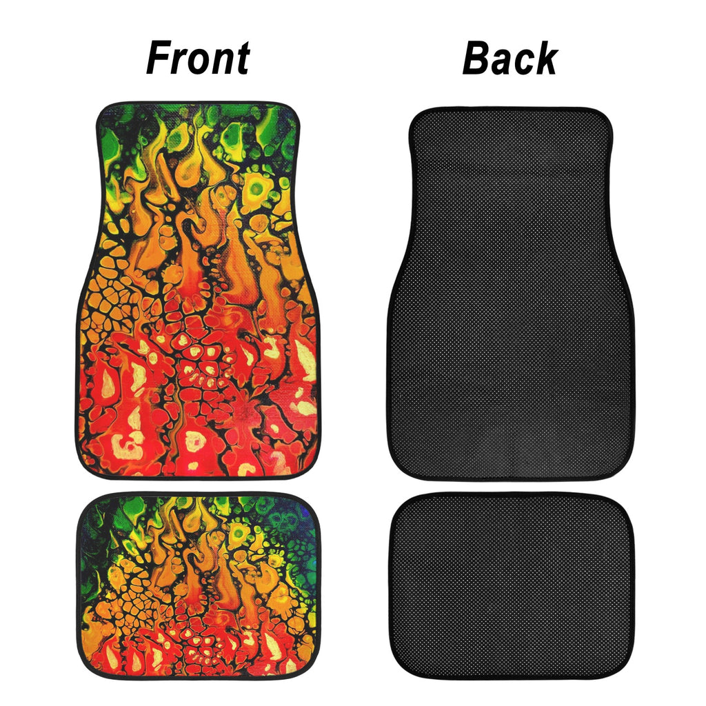 Fire 4-Piece Car Floor Mats