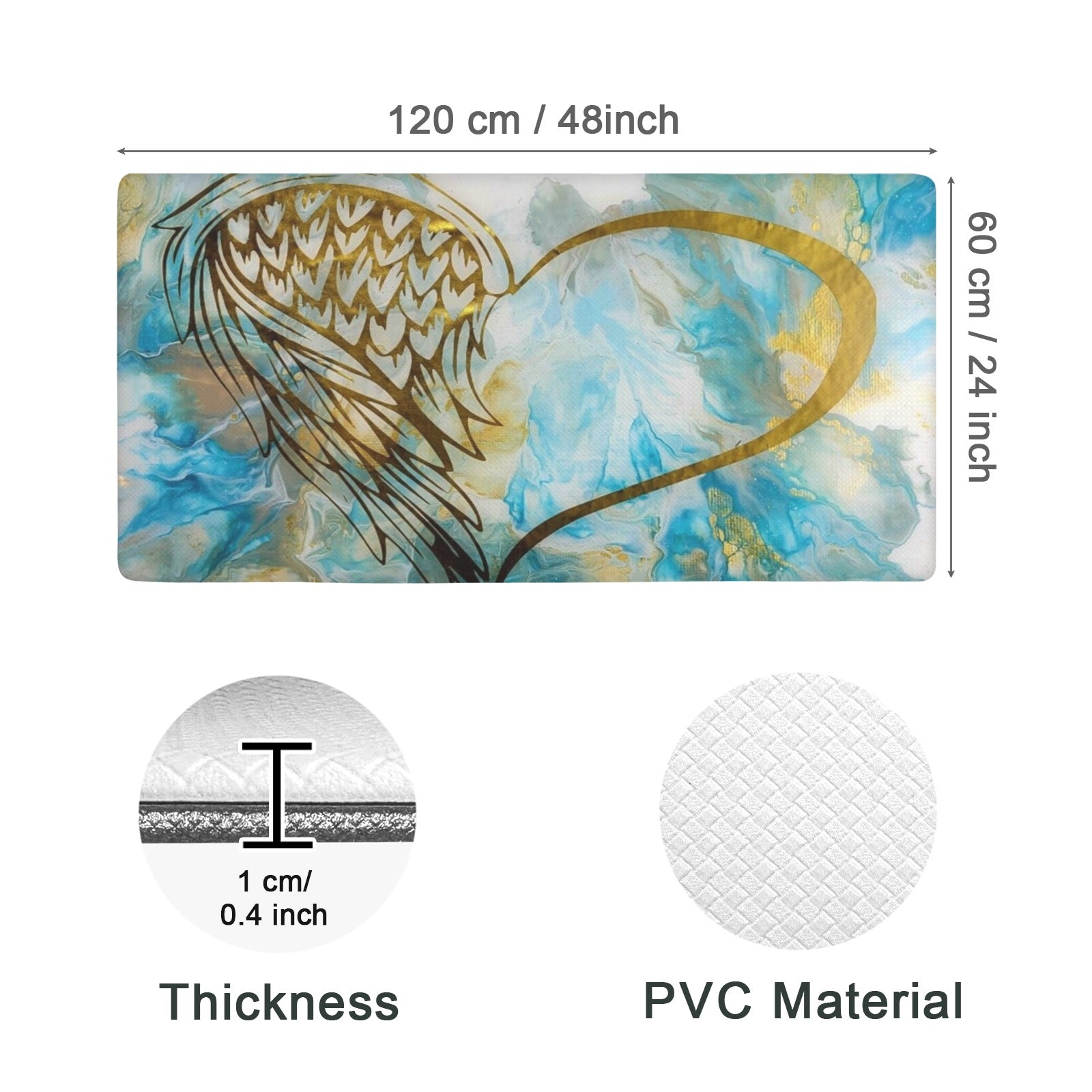 My Guardian PVC Anti-Fatigue Kitchen Mat 48x24inch