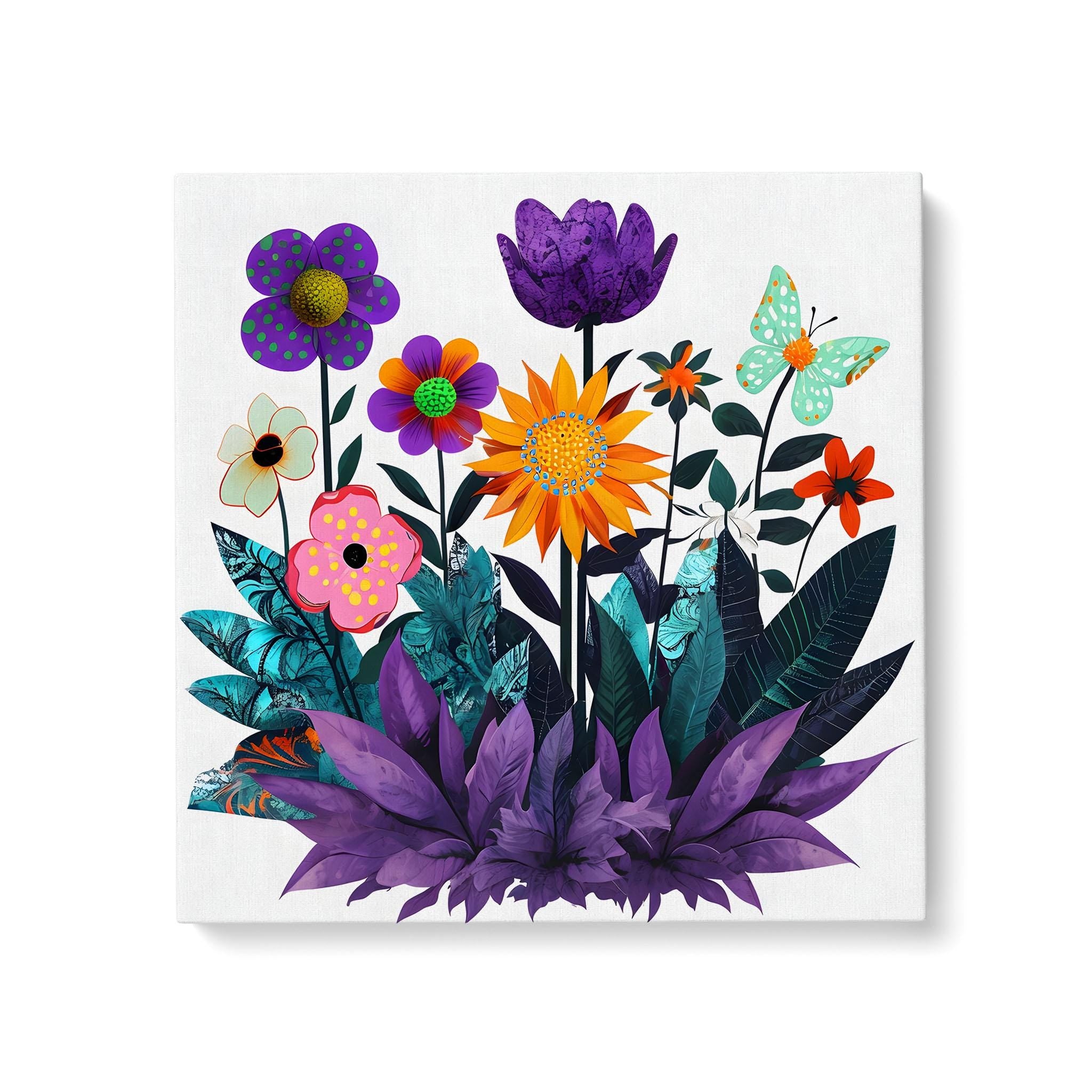 Abstract Purple Garden - Standard Matte Canvas (1.25")