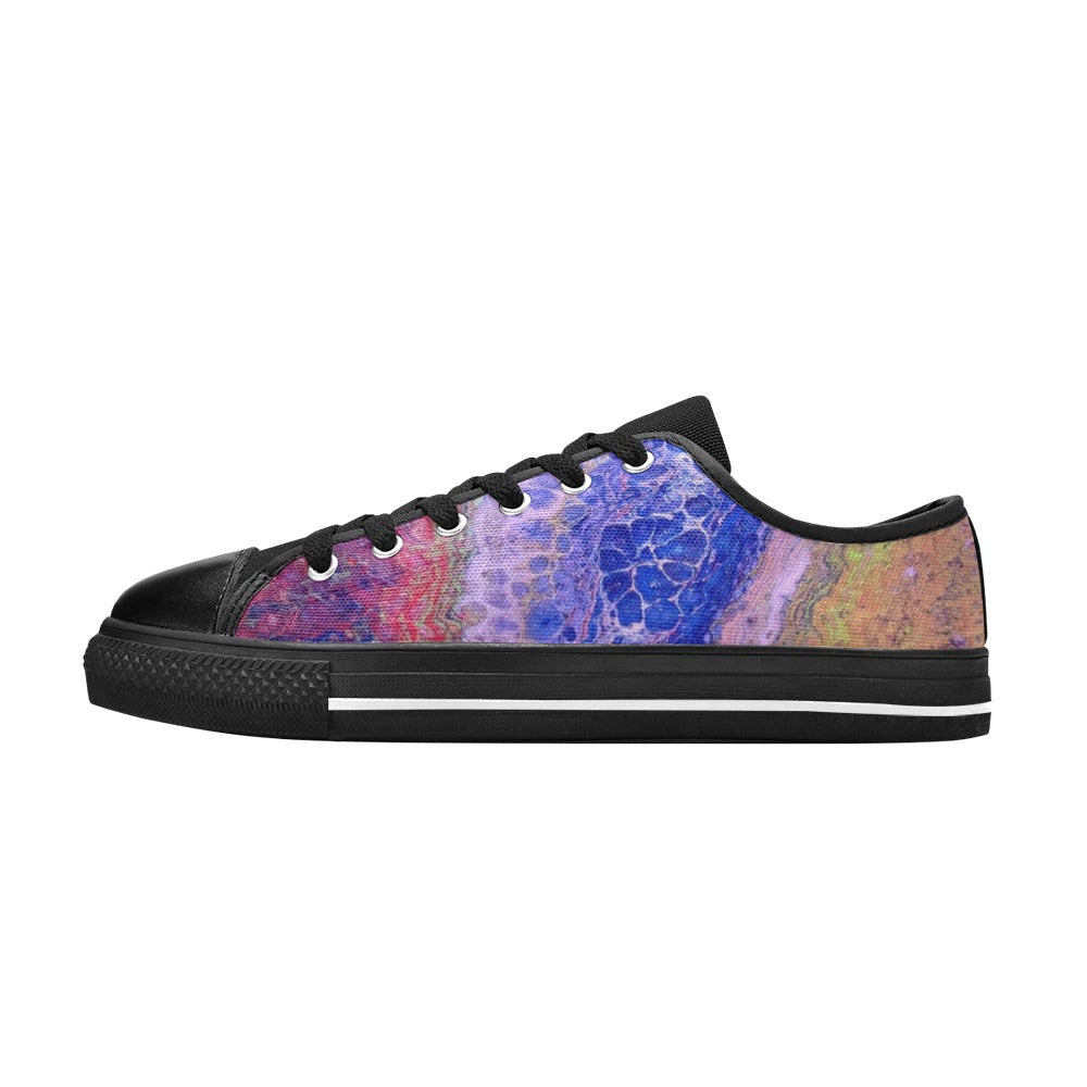 Tie-Dye Delight - Men's Classic Canvas Shoes