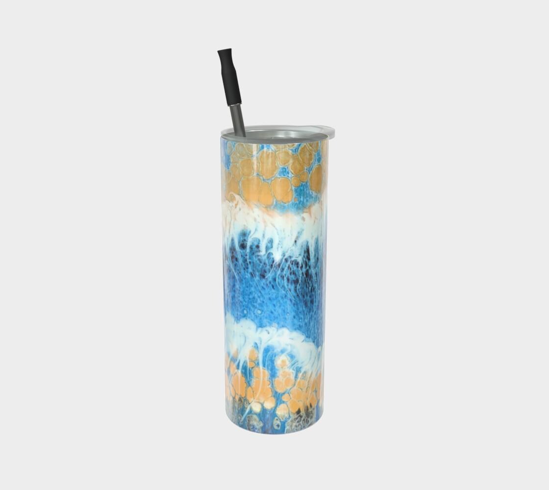 Skipping Waves Stainless Steel Tumbler