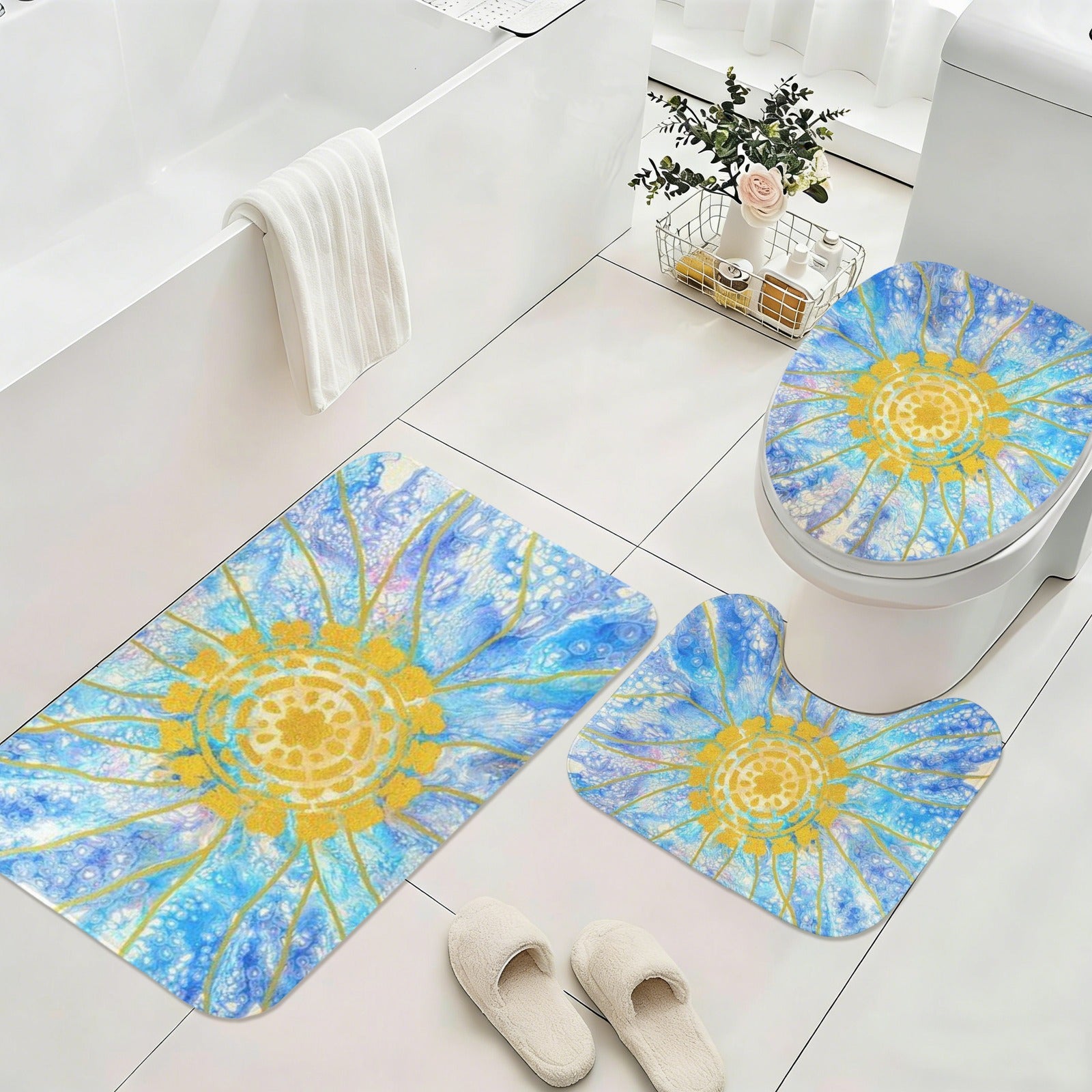 Serenity 3-Piece Bathroom Rug Set