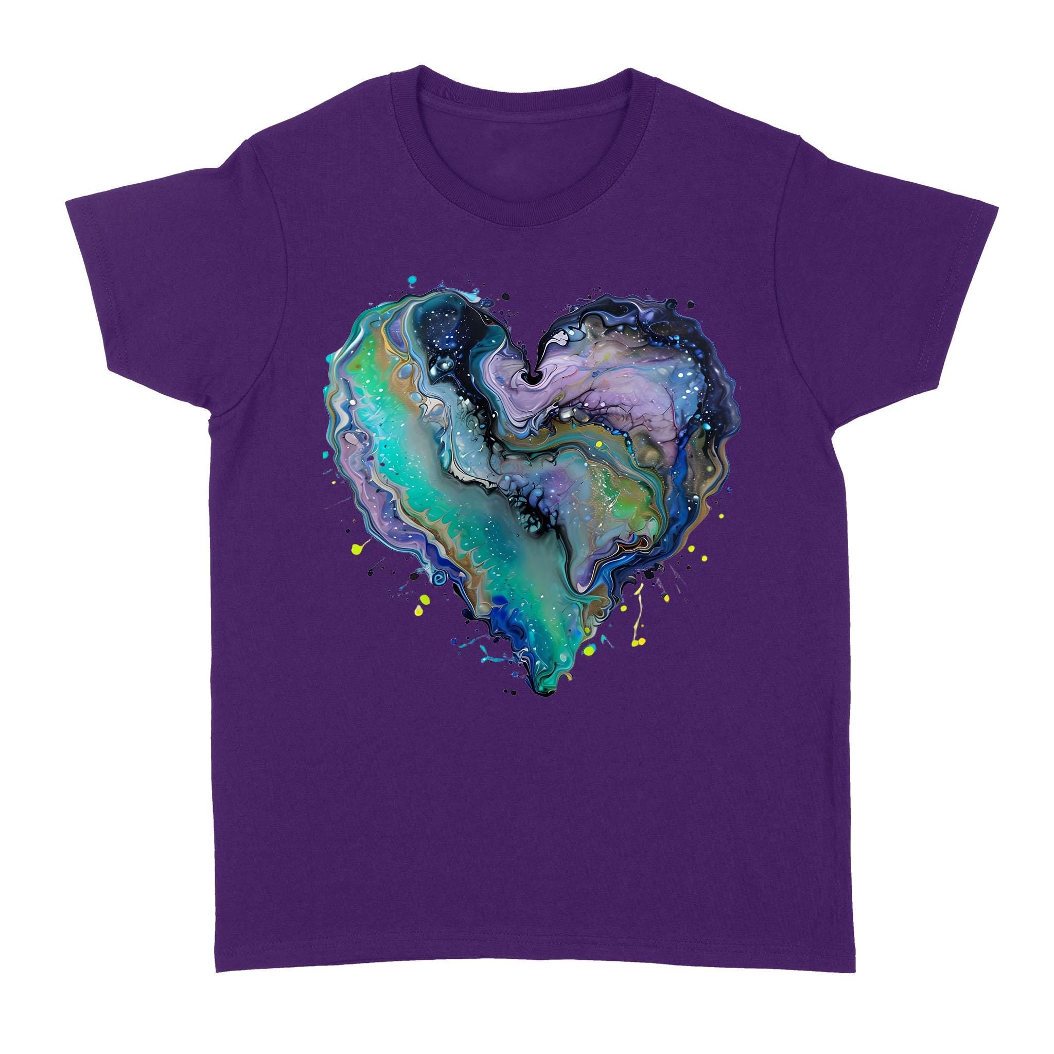 Fluid Art Heart (1) - Standard Women's T-shirt