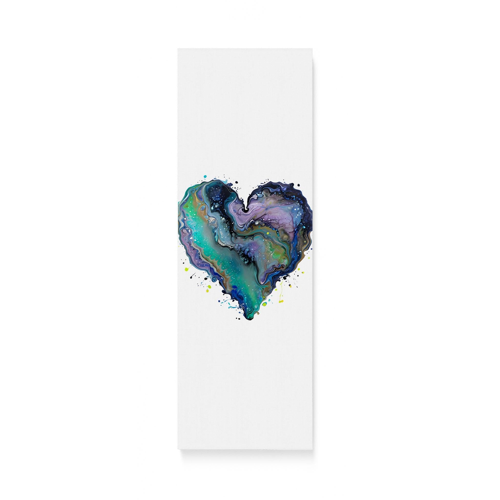 Fluid Art Heart (1) - Matte Canvas (0.75")