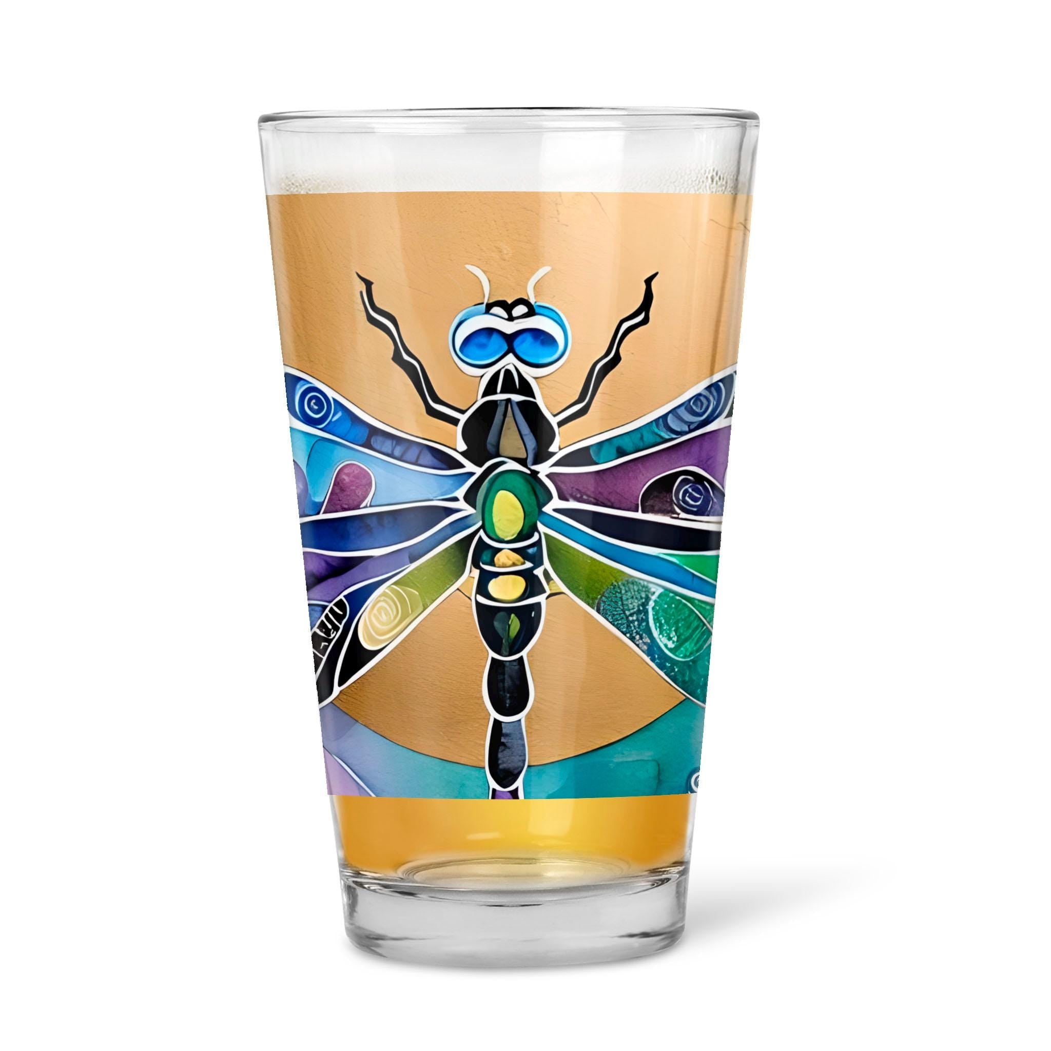 Dragonfly Sun - 16oz Pint Beer Glass