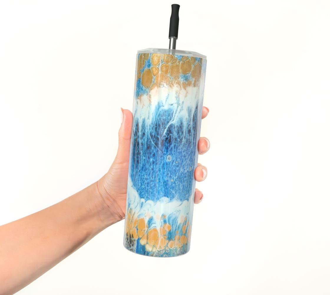 Skipping Waves Stainless Steel Tumbler
