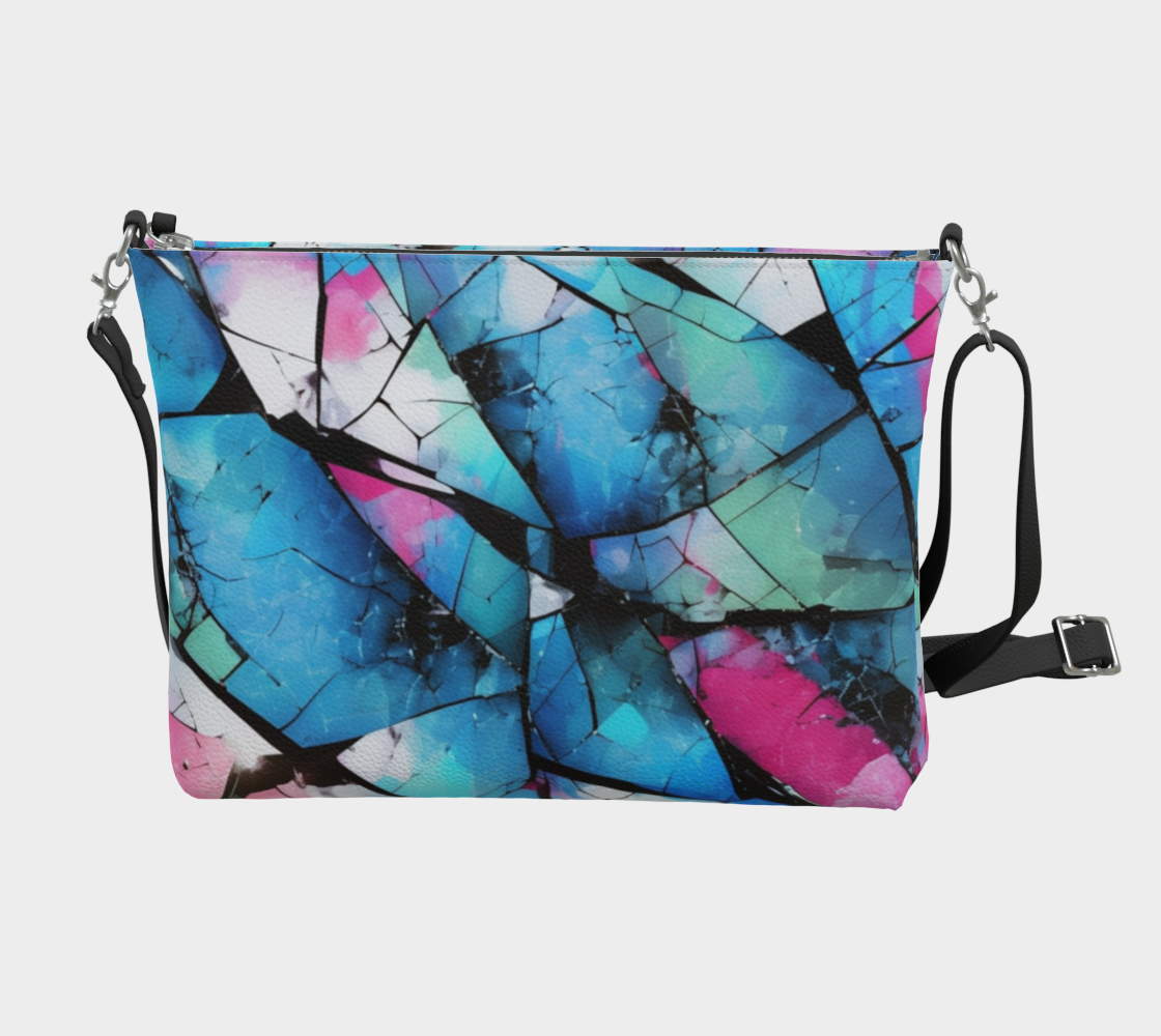 Mystical Mosaic - Vegan Leather Crossbody Purse