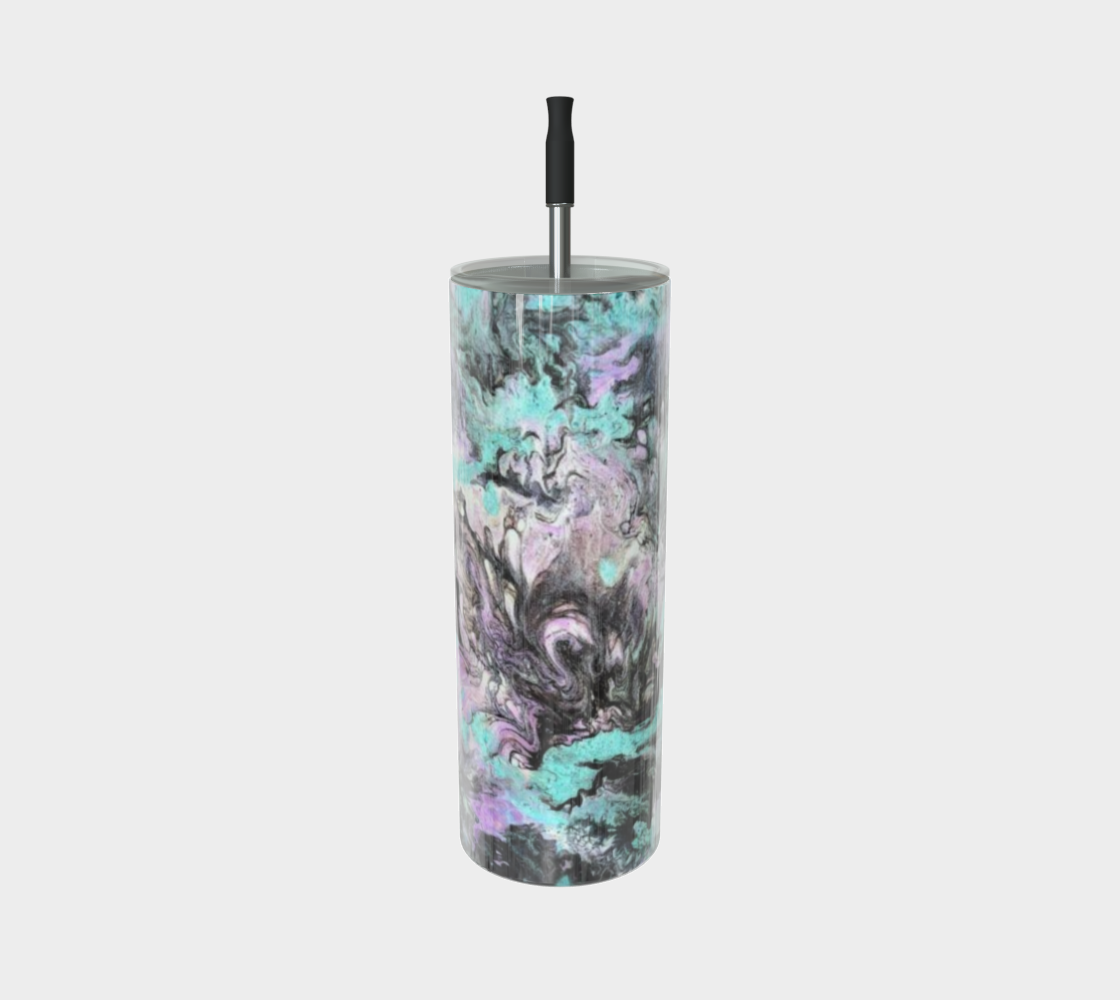 Turquoise Splash - Stainless Steel Tumbler