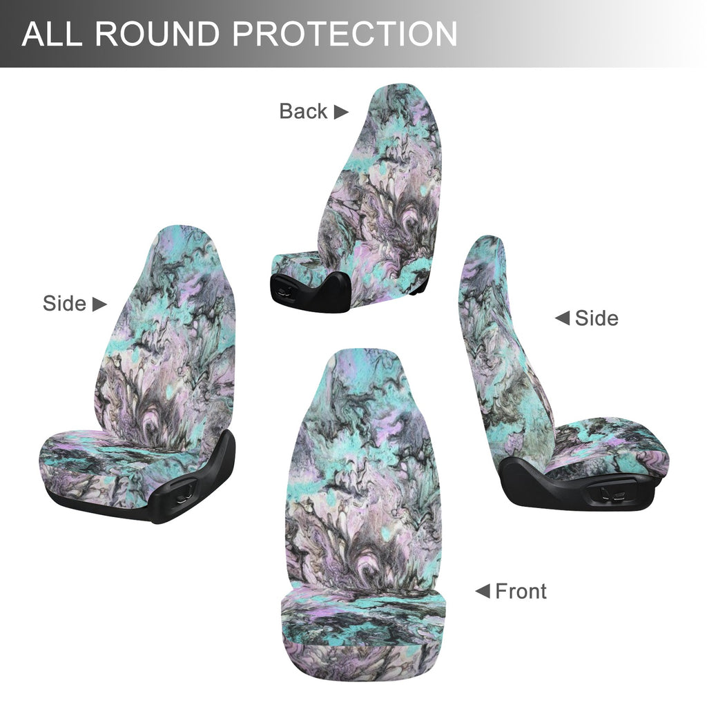 Turquoise Splash Car Seat Covers (Set of 2)