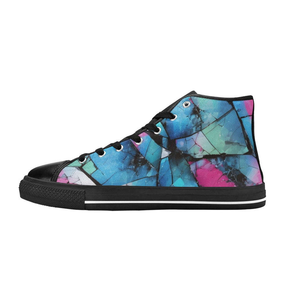 Mystical Mosaic - Men's Classic High Top Canvas Shoes