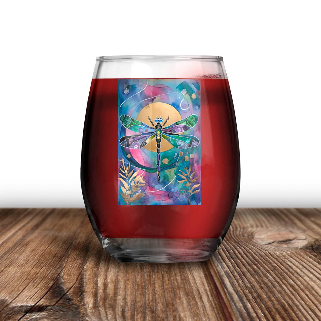 Dragonfly Sun - Wine Glass