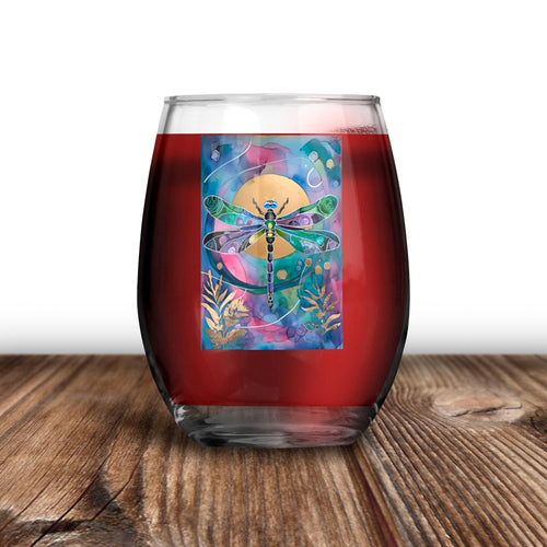 Dragonfly Sun - Wine Glass