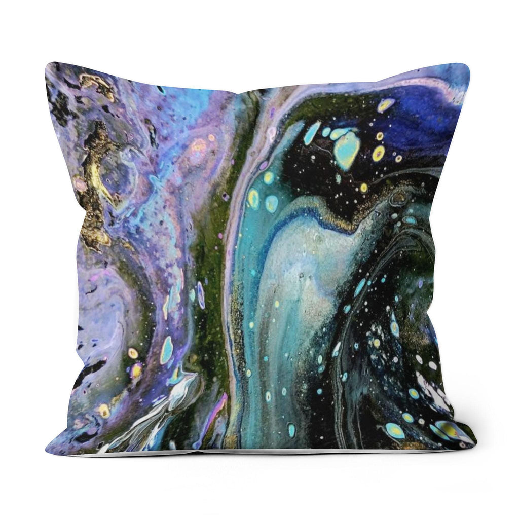 The Face - All-over Print Suede Throw Pillow