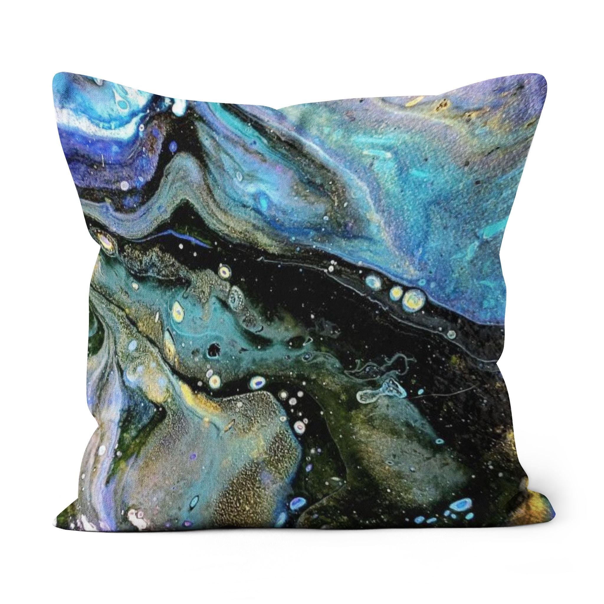 The Face - All-over Print Canvas Throw Pillow