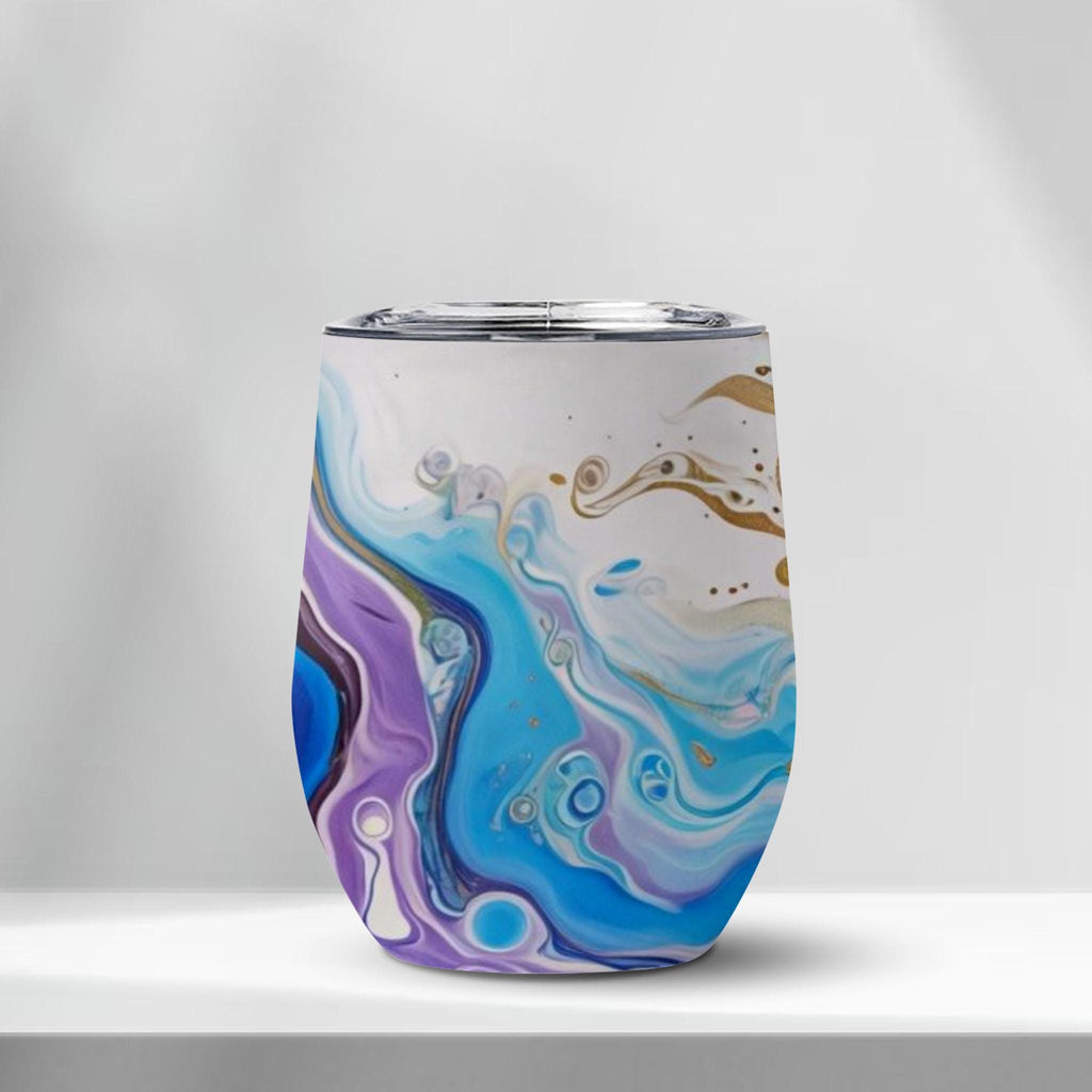 Mandala Sun - Edge-to-Edge Wine Tumbler
