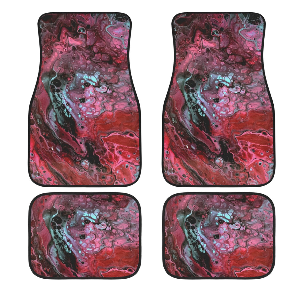 Deep Magenta 4-Piece Car Floor Mats