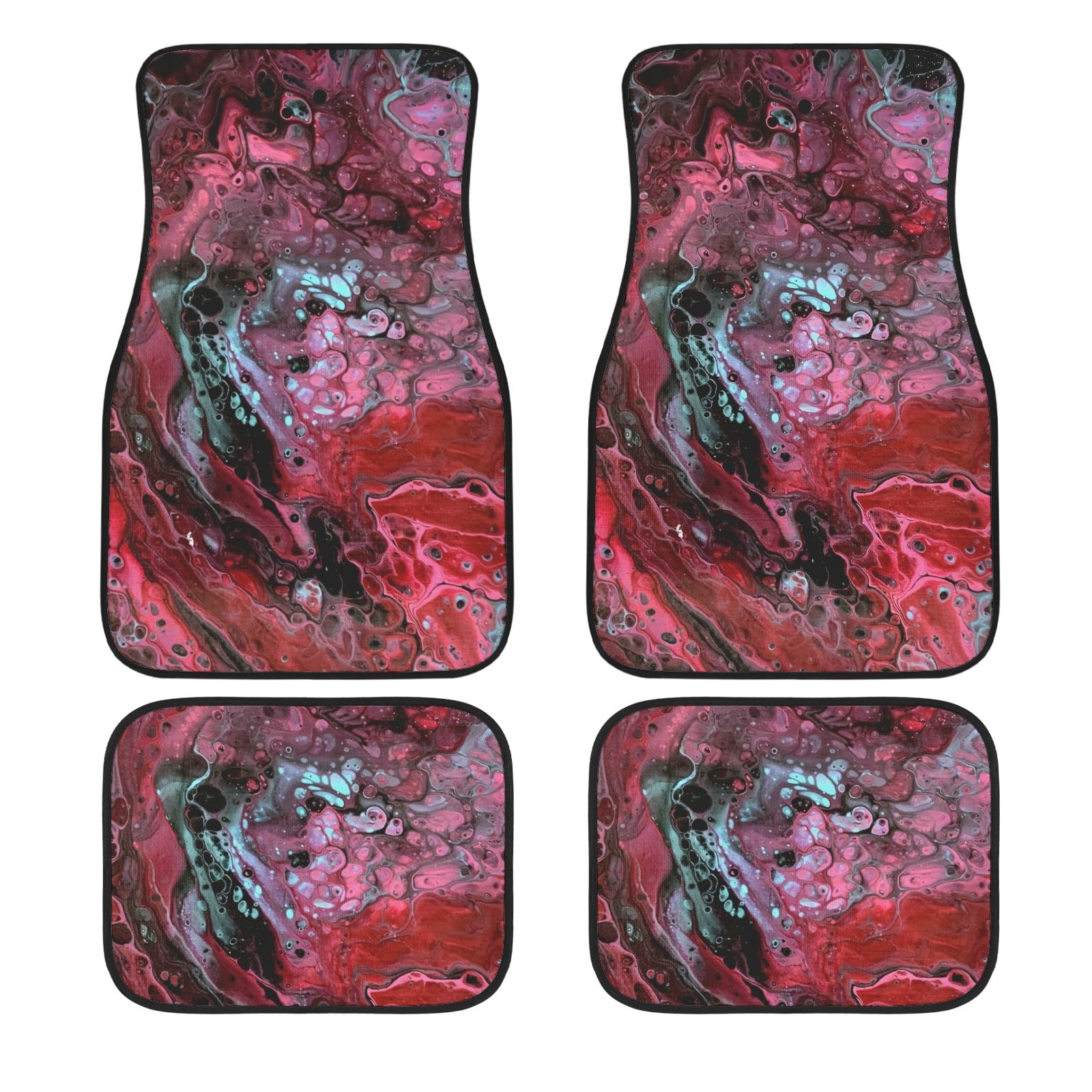 Deep Magenta 4-Piece Car Floor Mats