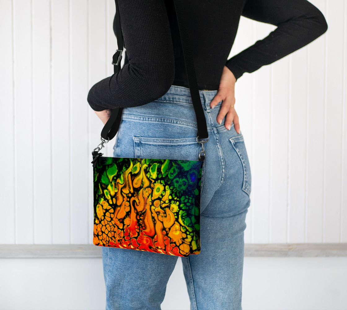 Fire - Vegan Leather Crossbody Purse