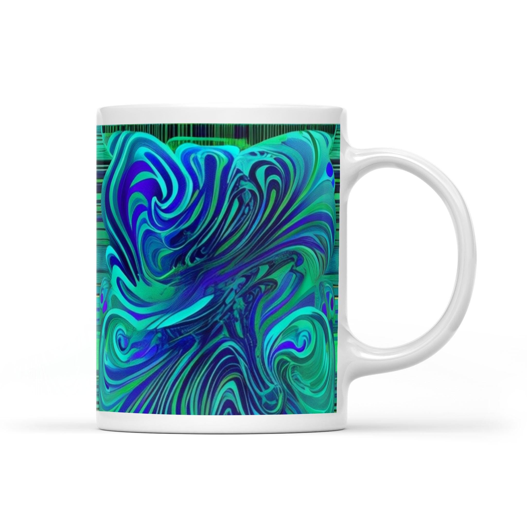 Dreamy Spirals - White Mug