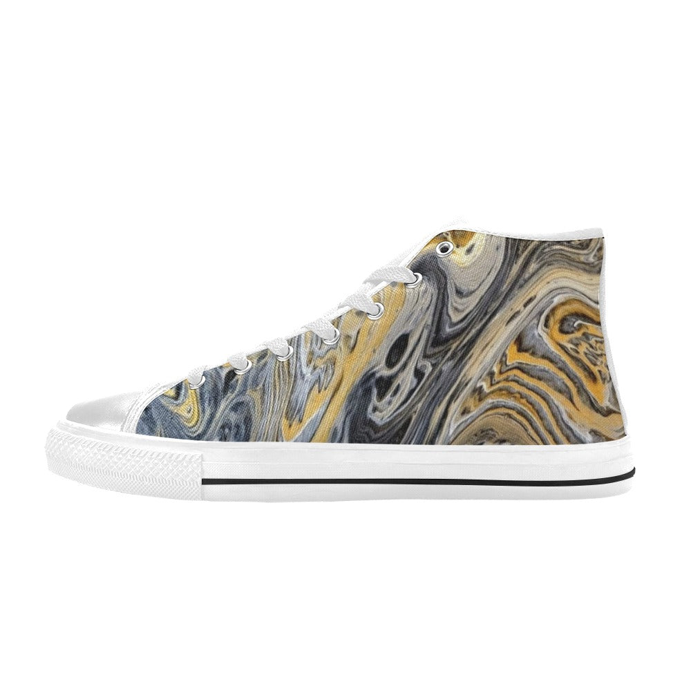 Metallurgy - Women's Classic High-Top Canvas Shoes