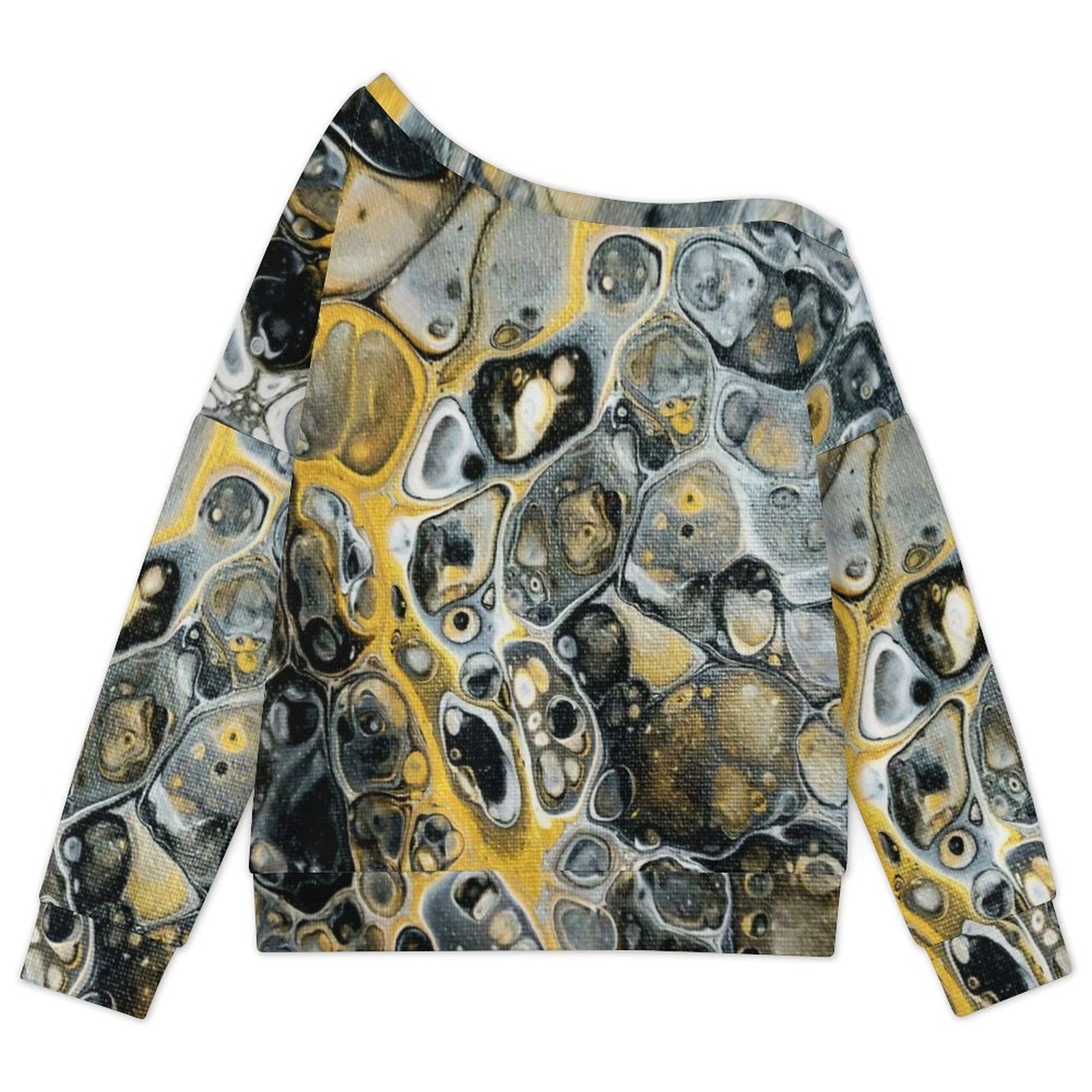 Stone Art Women's Off-shoulder Long Sleeve Sweatshirt
