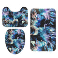 Teal Delight 3-Piece Bathroom Rug Set