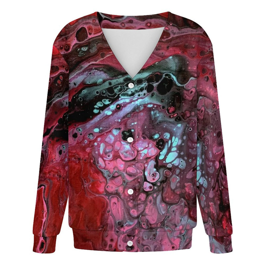 Deep Magenta - Women's Cardigan