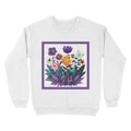 Abstract Purple Garden - Unisex Standard Crew Neck Sweatshirt