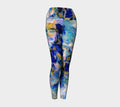 Royal Blue Garden - Yoga Leggings