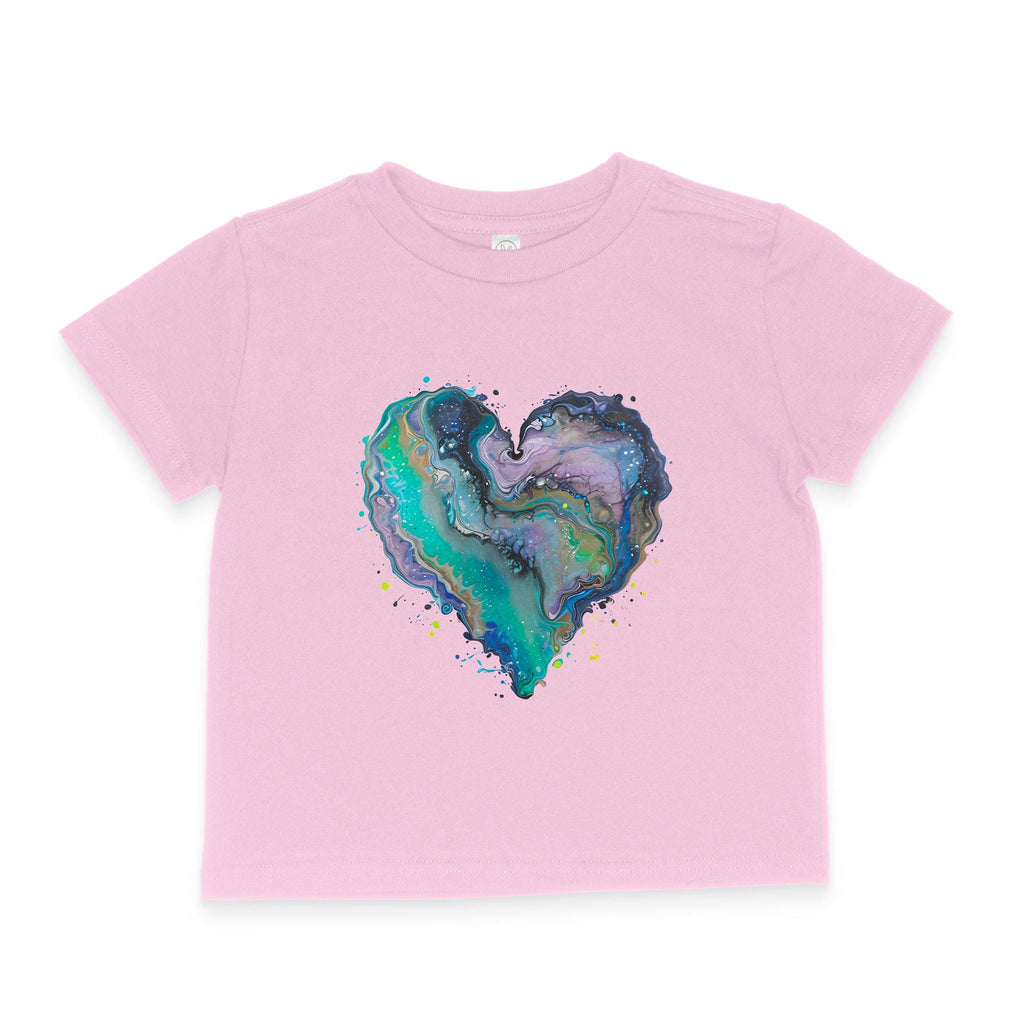 Fluid Art Heart (1) - Toddler T-Shirt