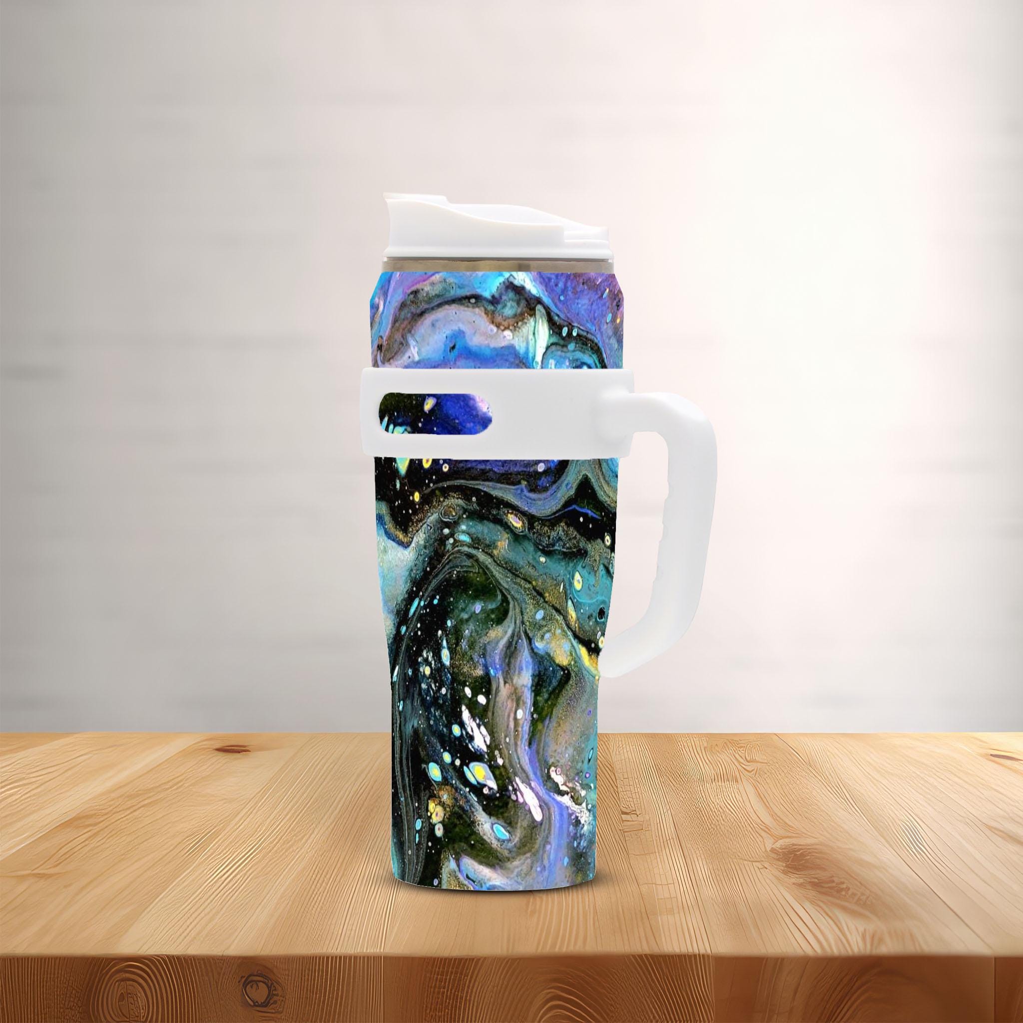 The Face - 40oz Stainless Steel Tumbler with Handle