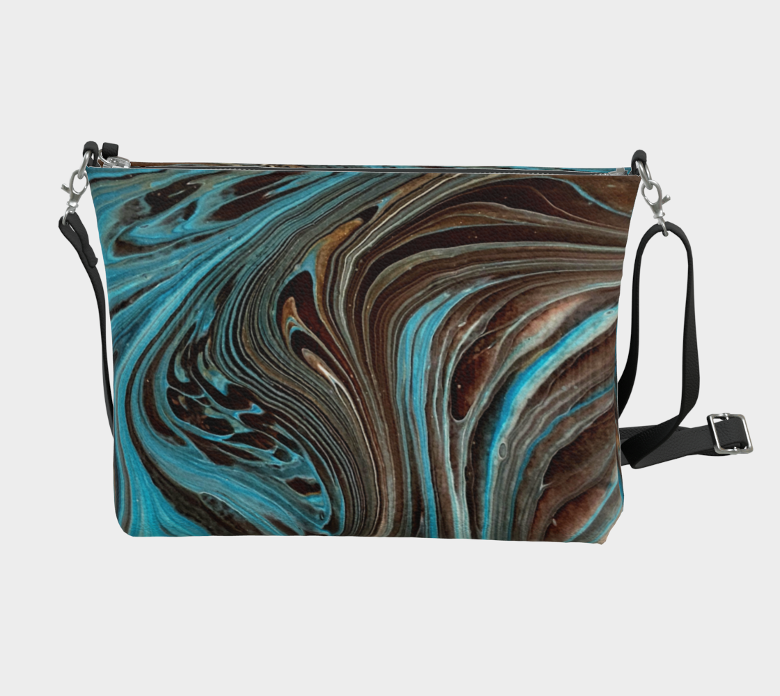 Losing My Marbles- Vegan Leather Crossbody Purse