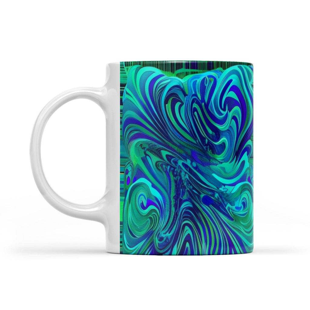 Dreamy Spirals - White Edge-to-Edge Mug (New)