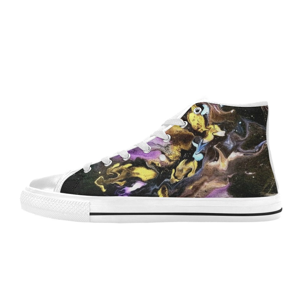 Seline - Men's Classic High Top Canvas Shoes