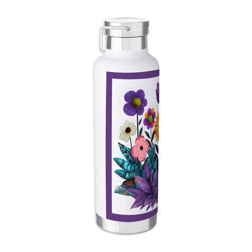 Abstract Purple Garden - H2Go Insulated Water Bottle