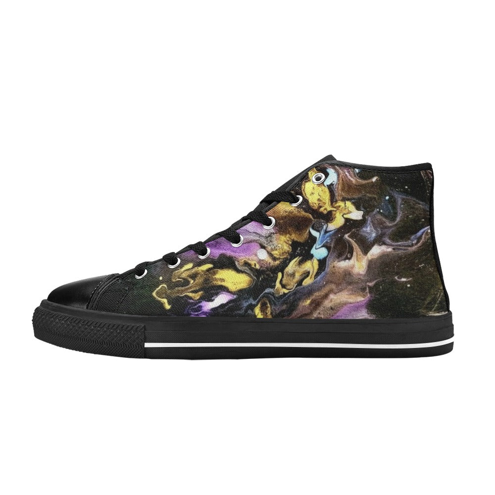 Seline - Men's Classic High Top Canvas Shoes