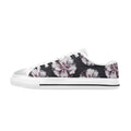Black Floral - Women's Classic Canvas Shoes