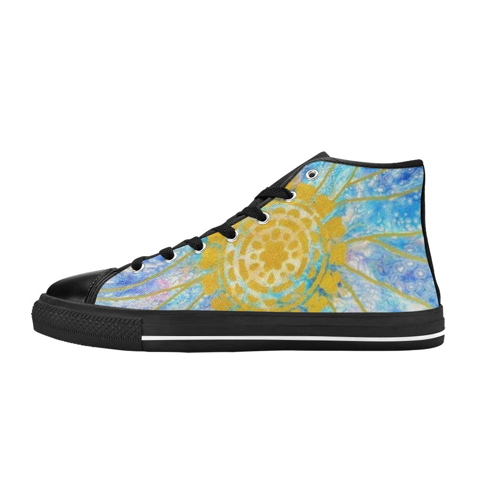 Serenity - Men's Classic High-Top Canvas Shoes