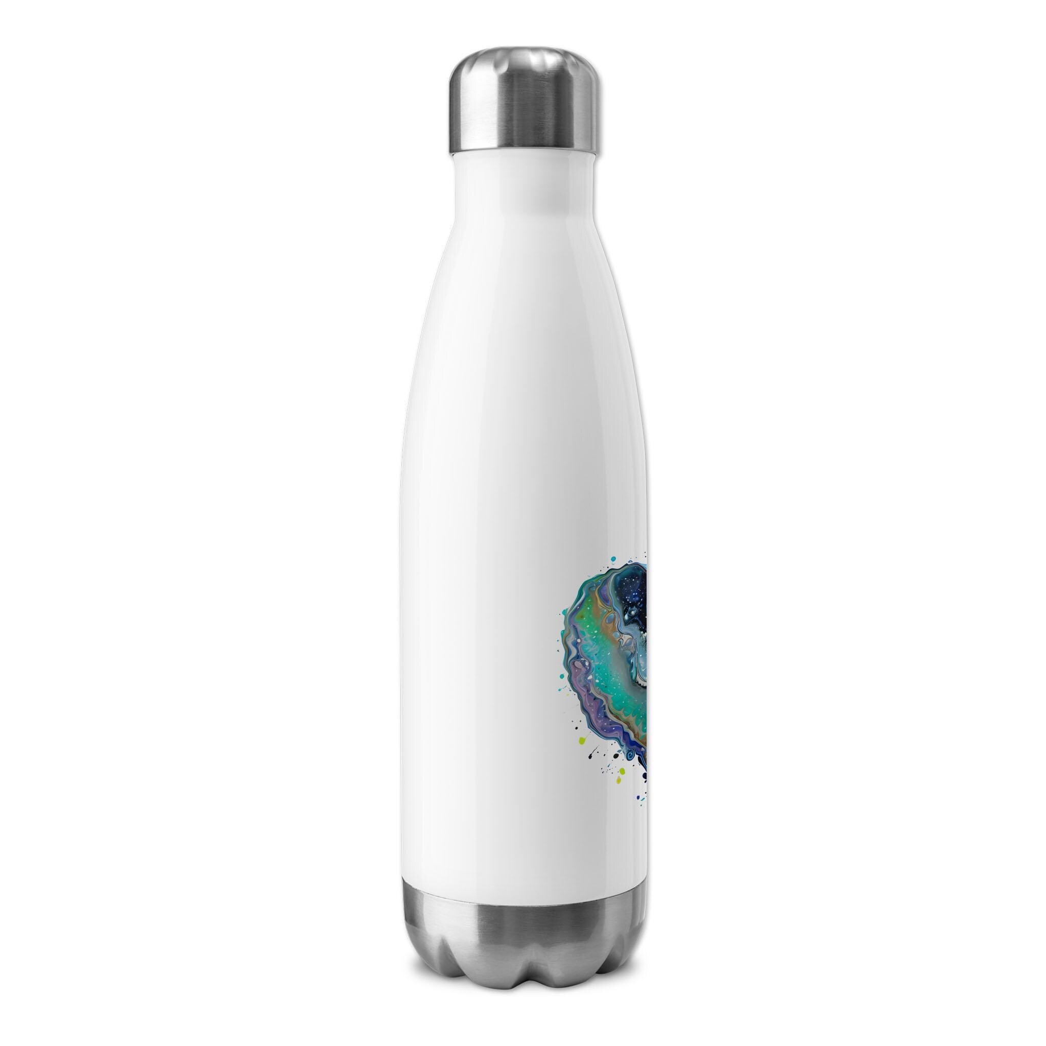 Fluid Art Heart - Insulated Water Bottle