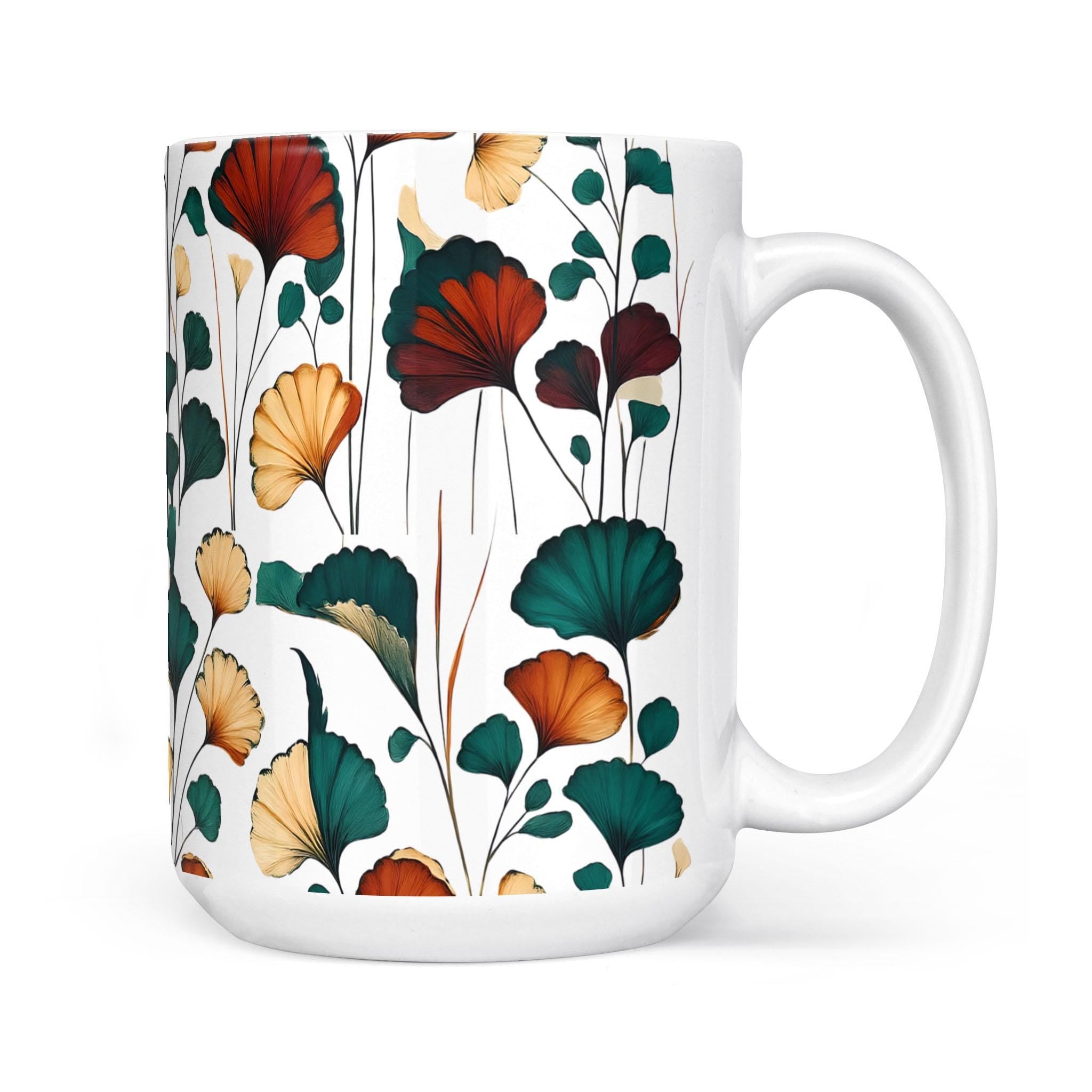 Happy Valley Pattern - White Edge-to-Edge Mug (New)