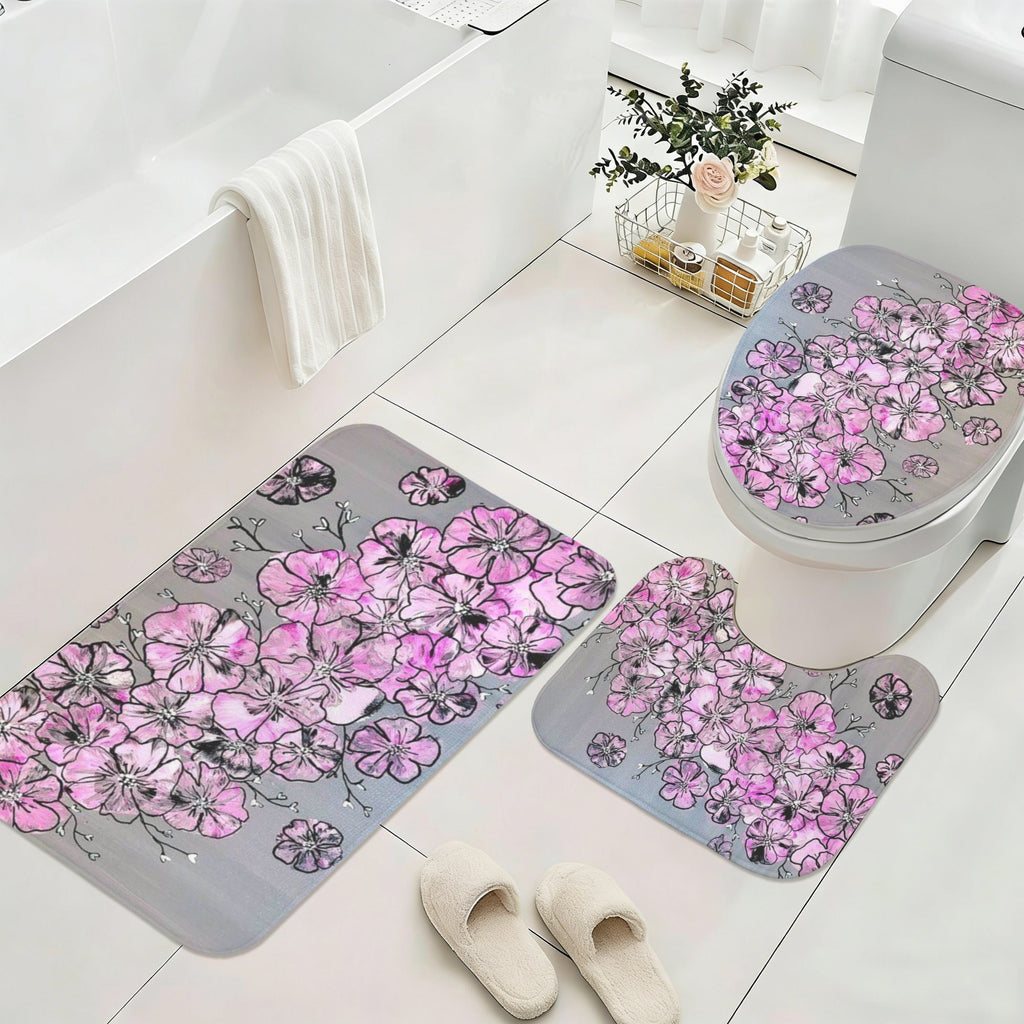 Garden of Hope 3-Piece Bathroom Rug Set