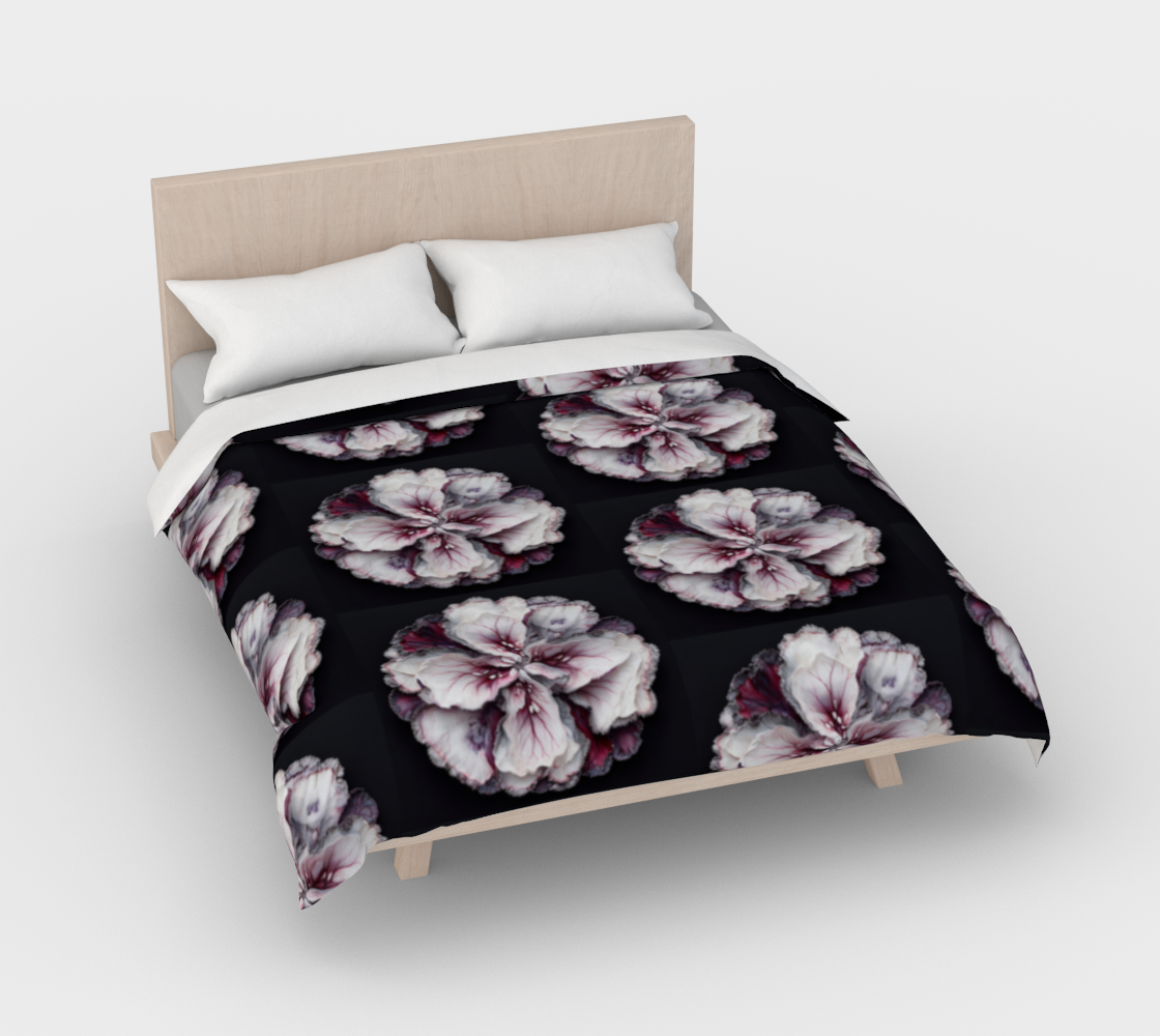 Black Floral - Duvet Cover