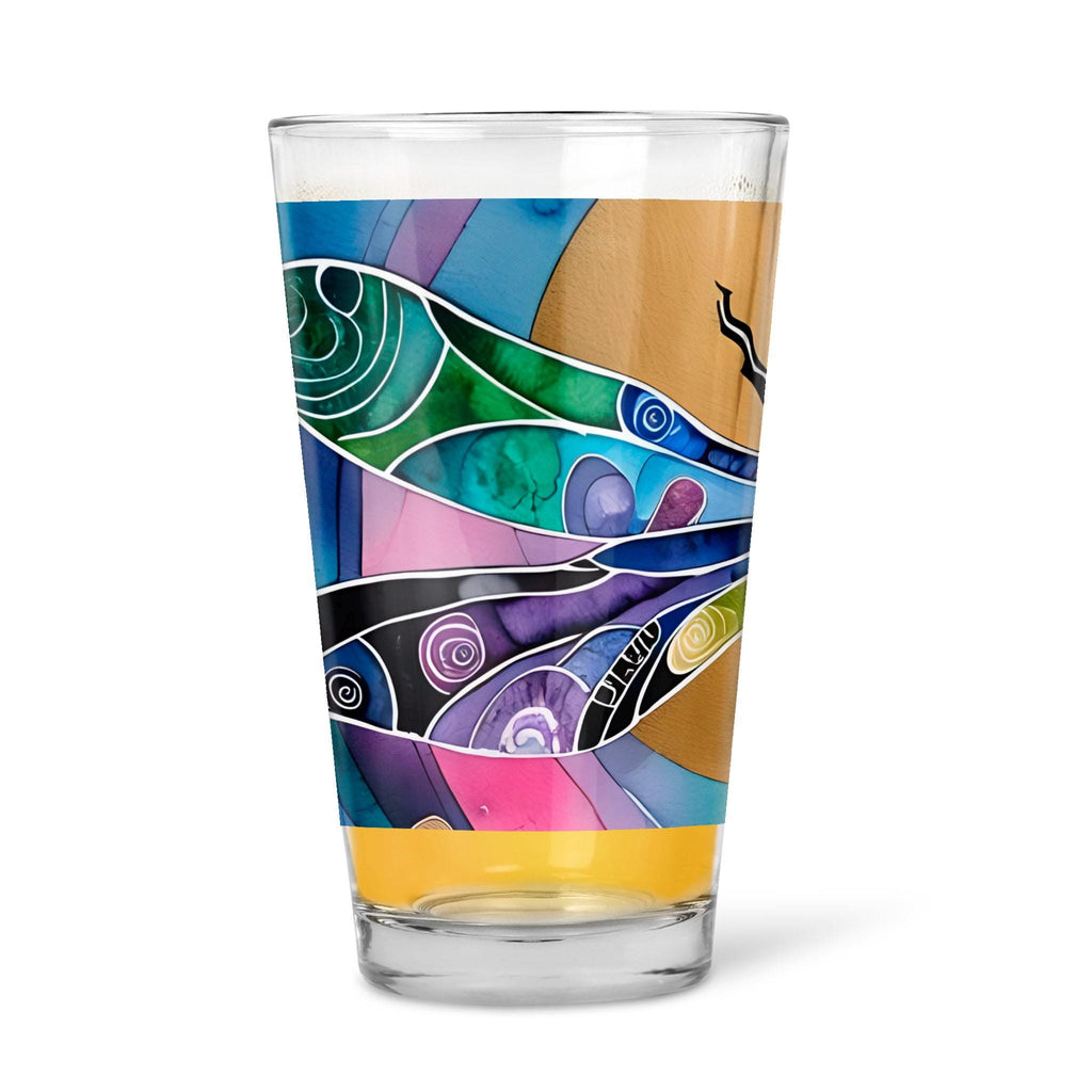 Dragonfly Sun - 16oz Pint Beer Glass